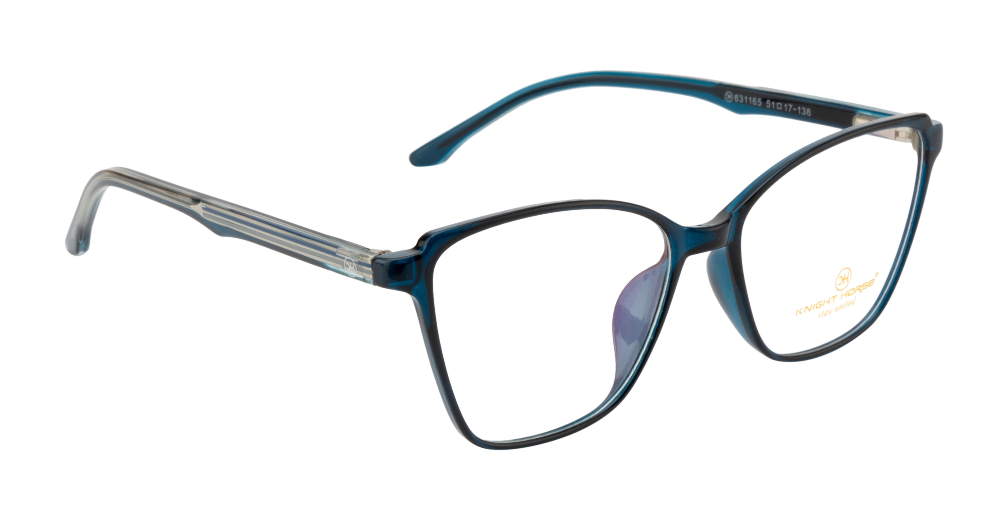 BlueEclipse Elegance: Cat Eye with Spring Comfort