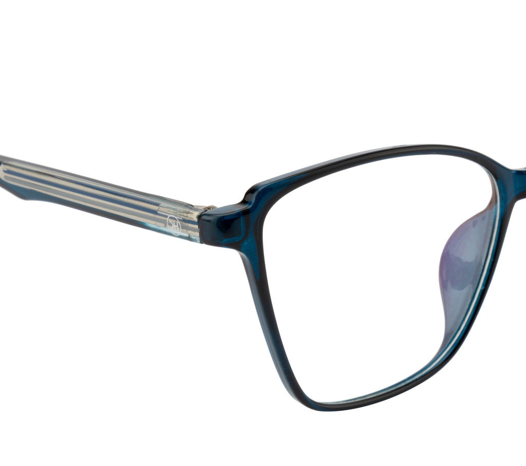 BlueEclipse Elegance: Cat Eye with Spring Comfort