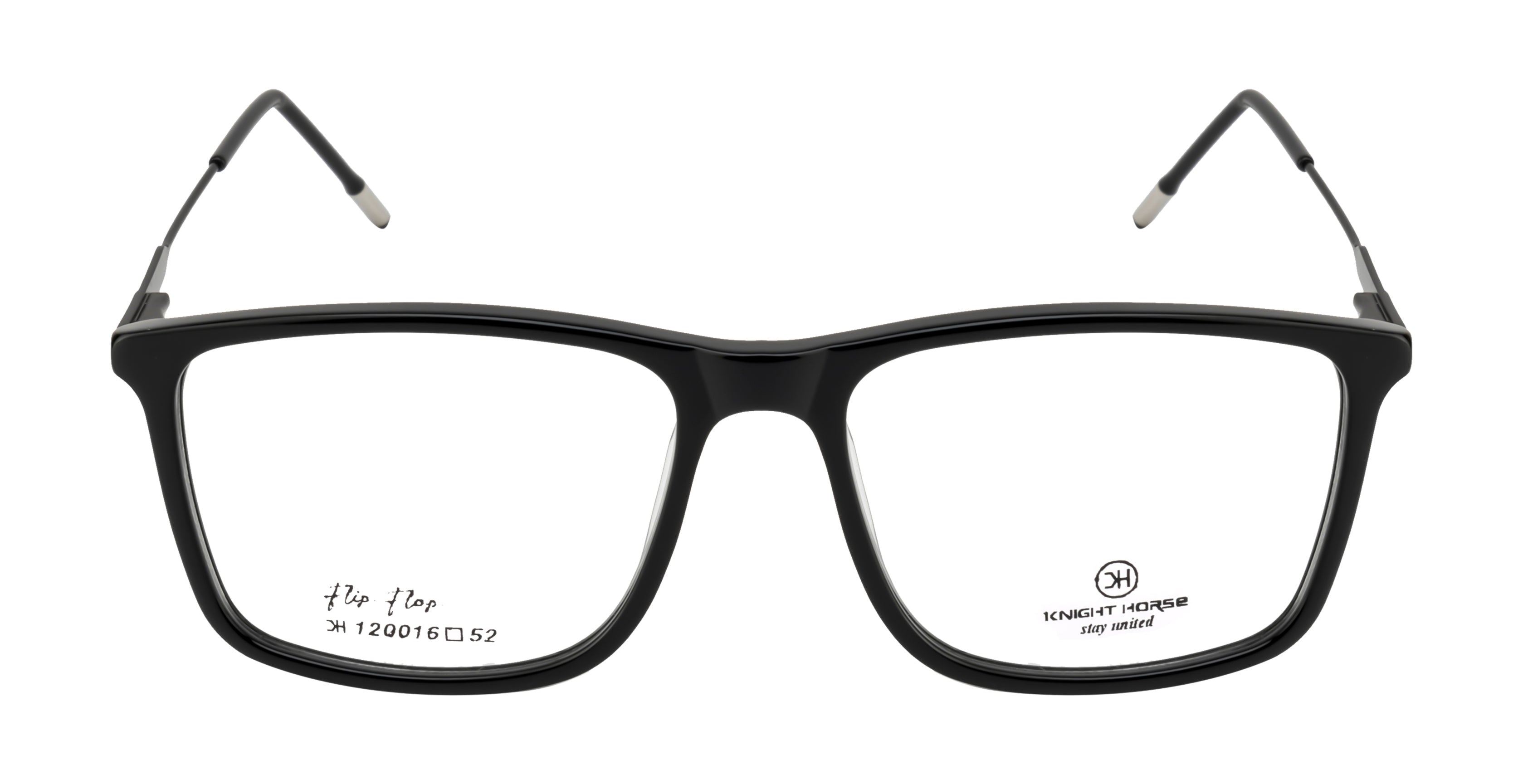 Black Acetate & Metal Fusion Eyewear Frame