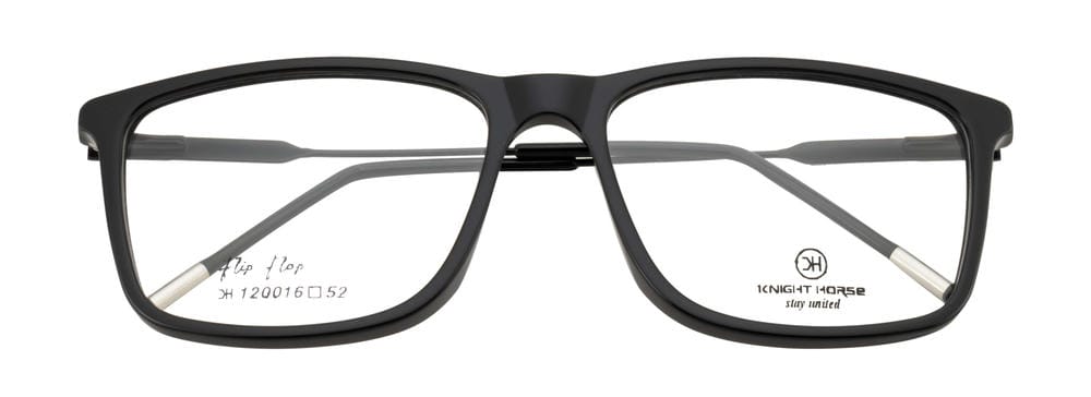 Black Acetate & Metal Fusion Eyewear Frame