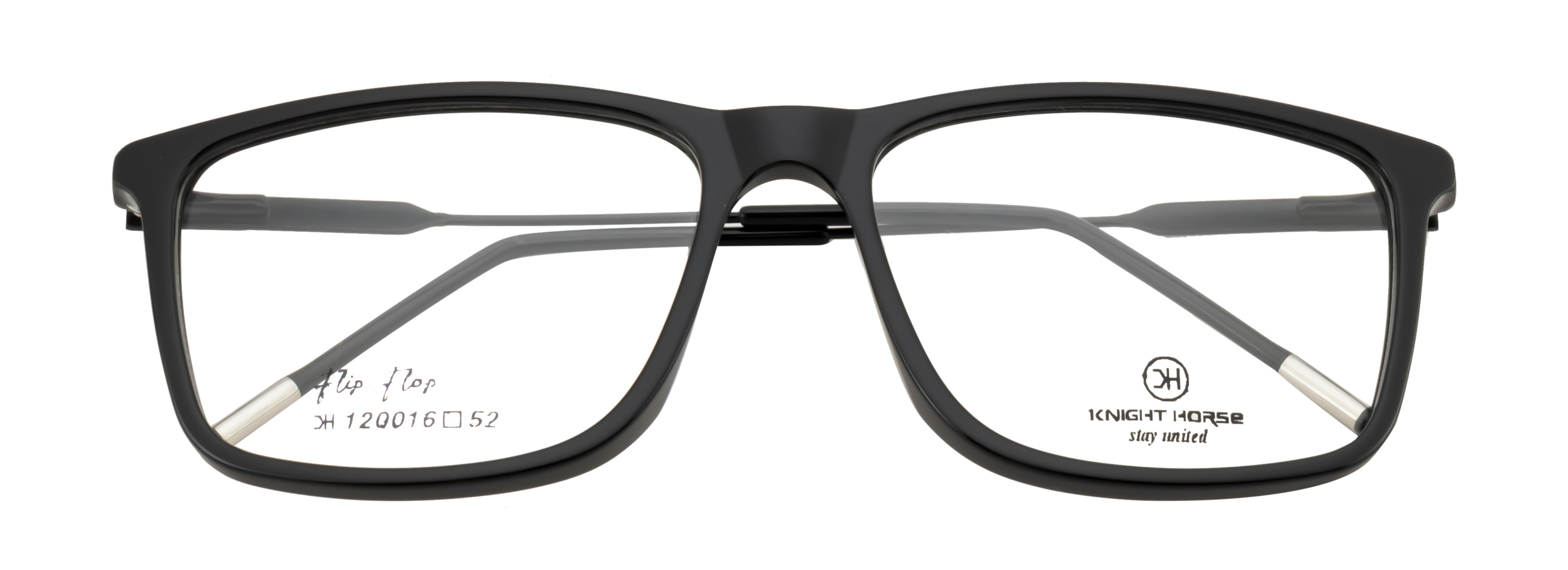 Black Acetate & Metal Fusion Eyewear Frame