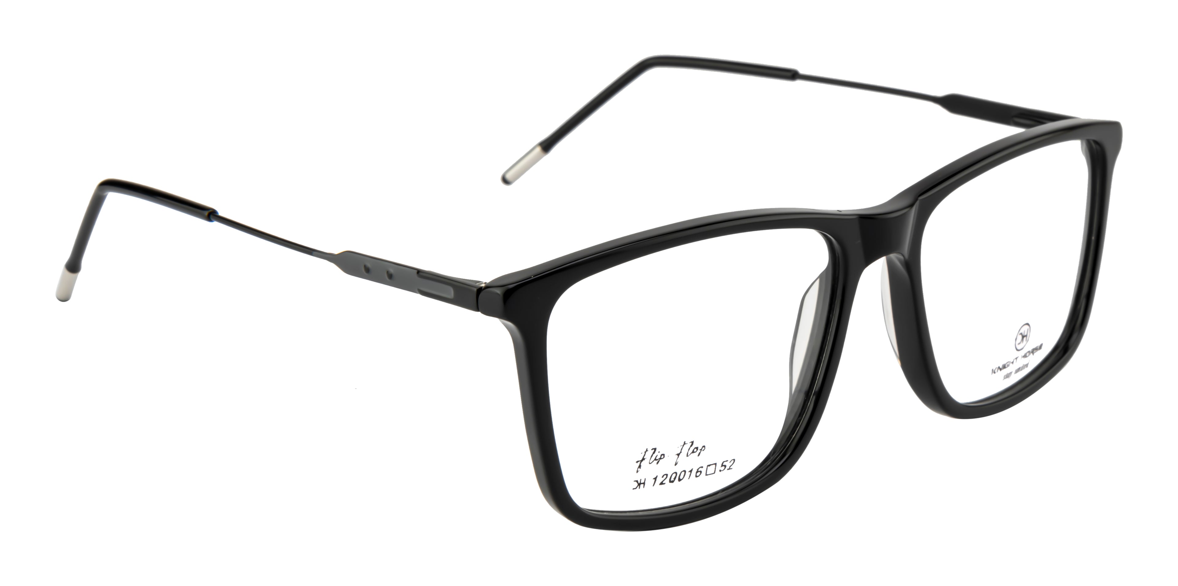 Black Acetate & Metal Fusion Eyewear Frame