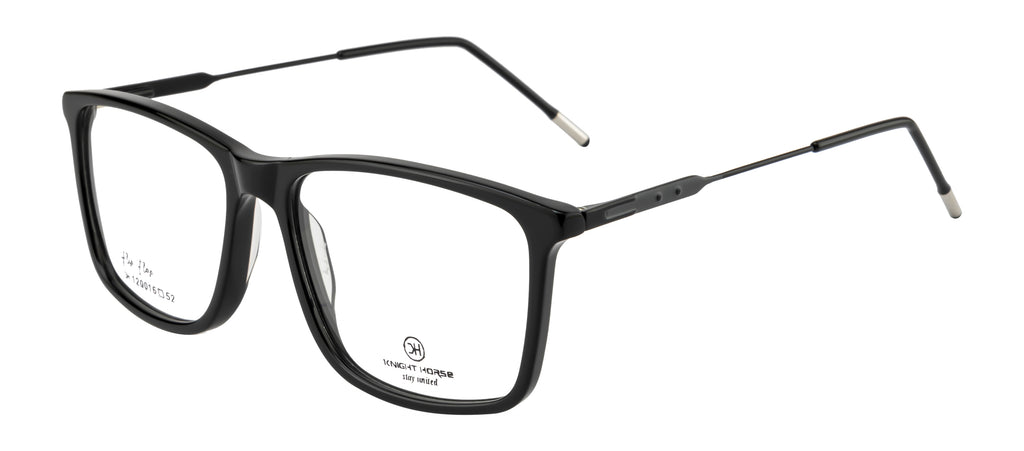 Black Acetate & Metal Fusion Eyewear Frame