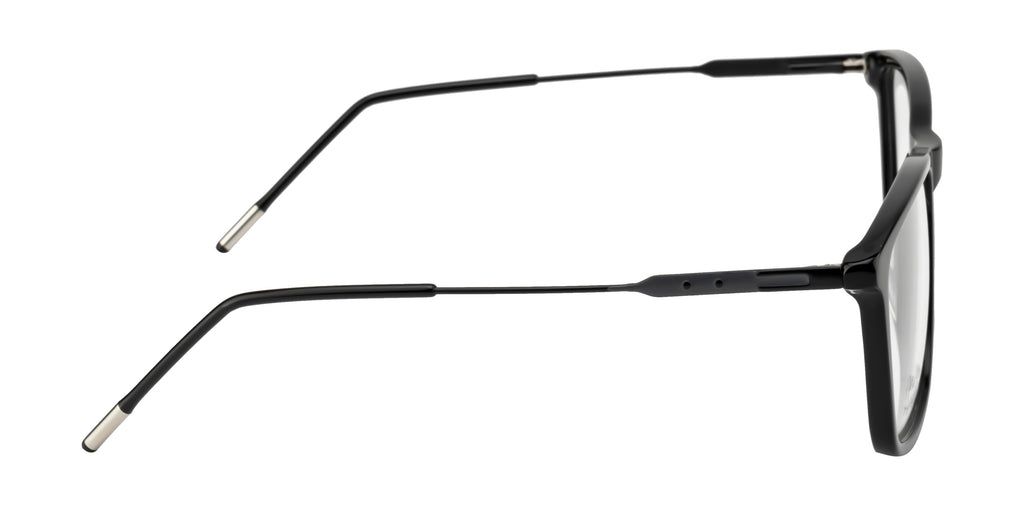 Black Acetate & Metal Fusion Eyewear Frame