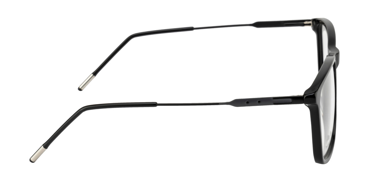 Black Acetate & Metal Fusion Eyewear Frame