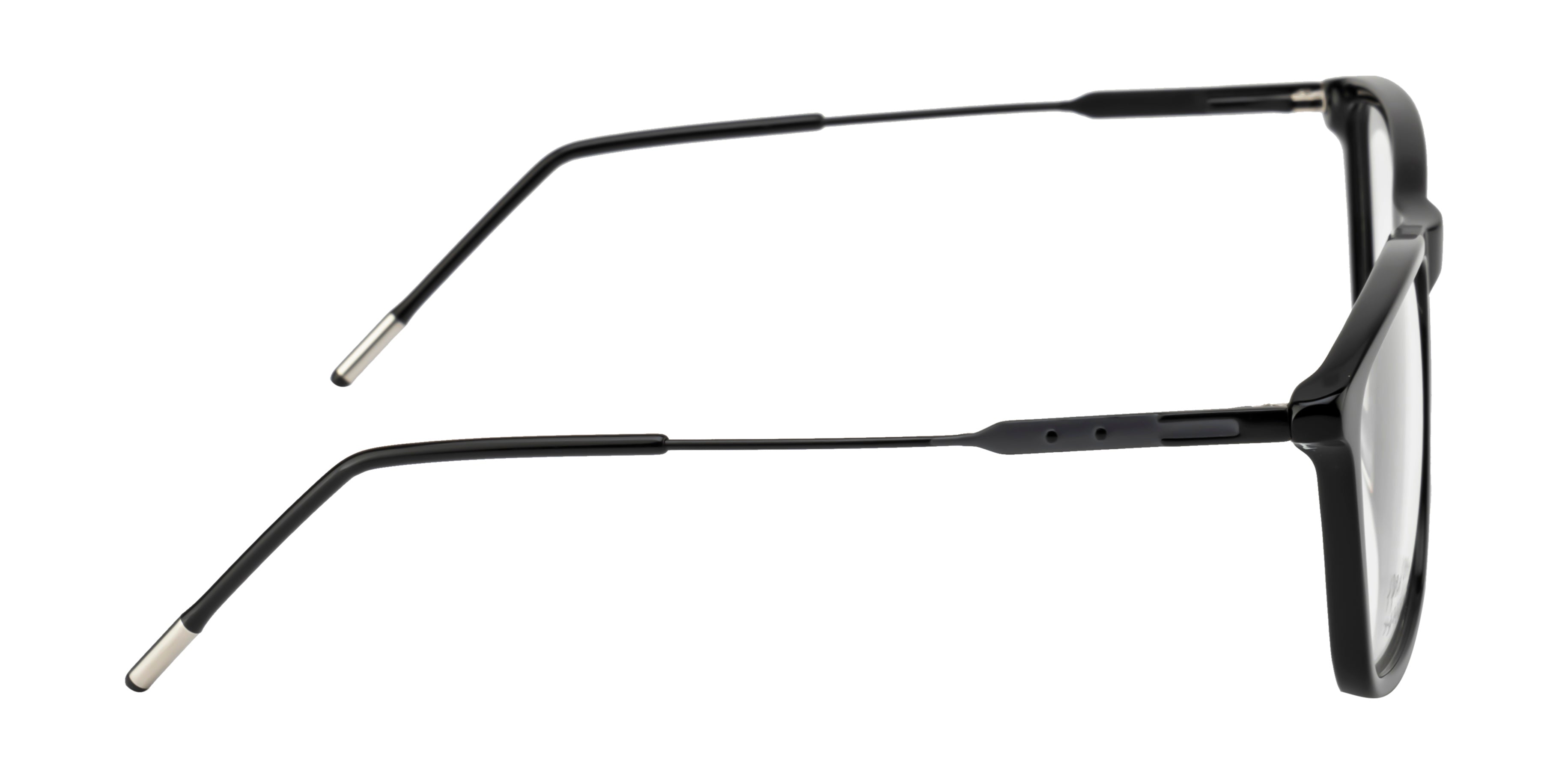 Black Acetate & Metal Fusion Eyewear Frame