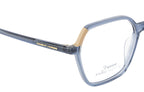 Chic And Contemporary Acetate Eyewear Frame In Glossy Blue & Beige Color