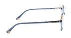 Chic And Contemporary Acetate Eyewear Frame In Glossy Blue & Beige Color