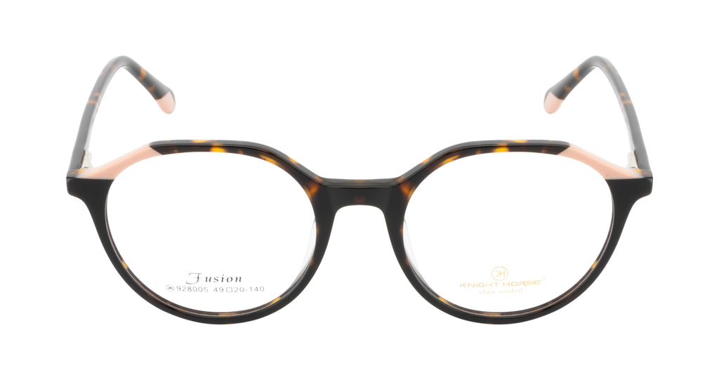 Chic And Contemporary Acetate Eyewear Frame In Brown & Pink Hues