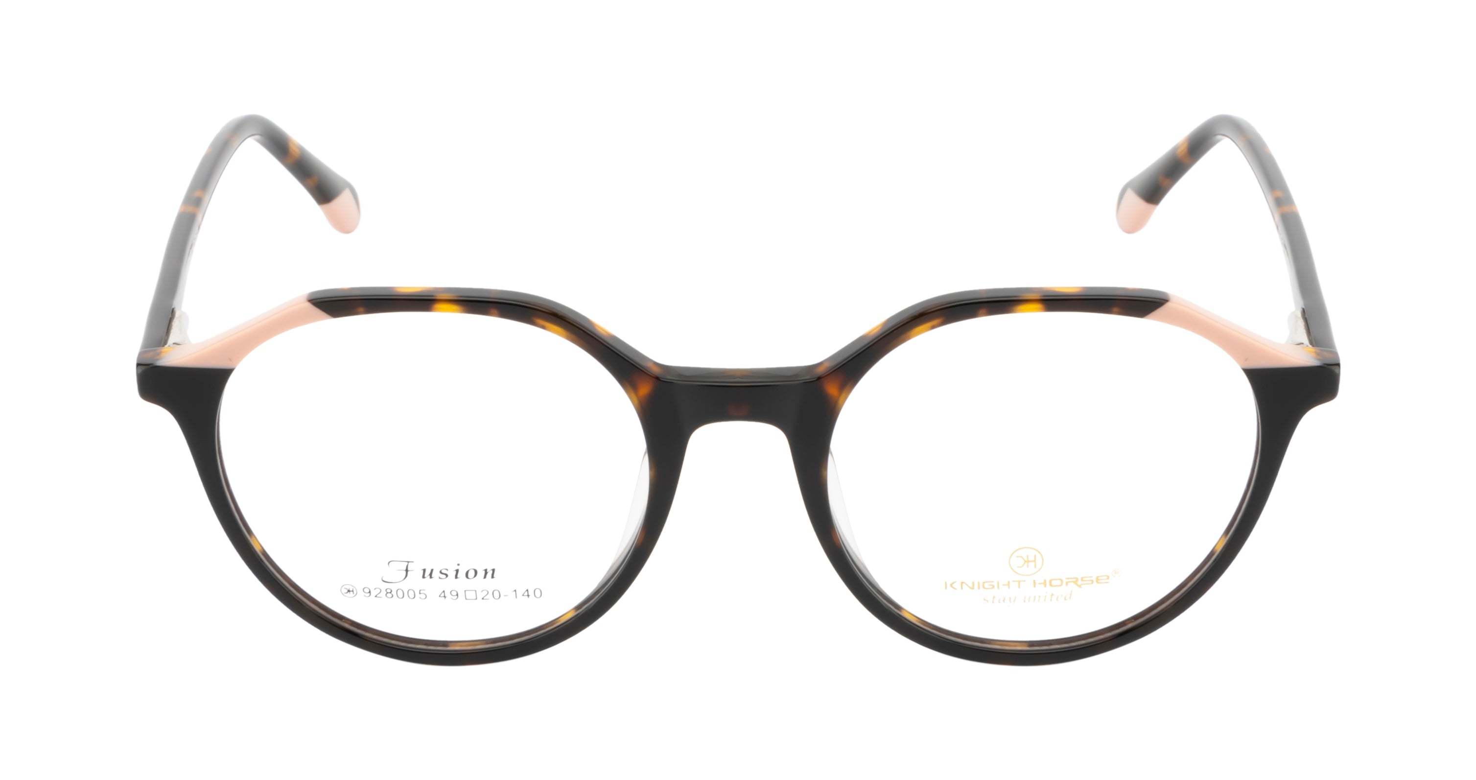 Chic And Contemporary Acetate Eyewear Frame In Brown & Pink Hues