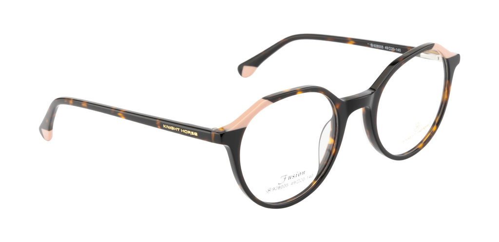 Chic And Contemporary Acetate Eyewear Frame In Brown & Pink Hues