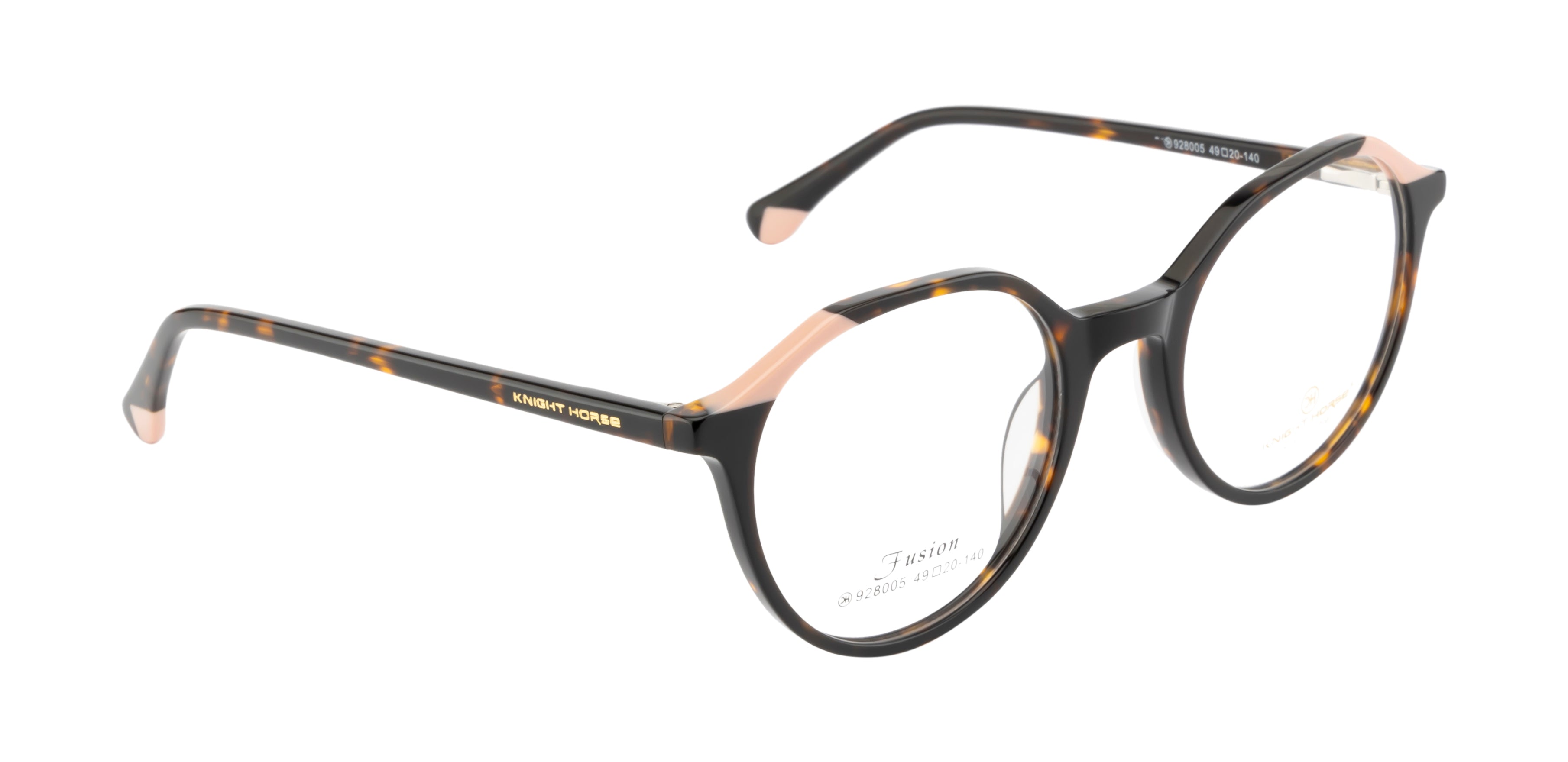 Chic And Contemporary Acetate Eyewear Frame In Brown & Pink Hues