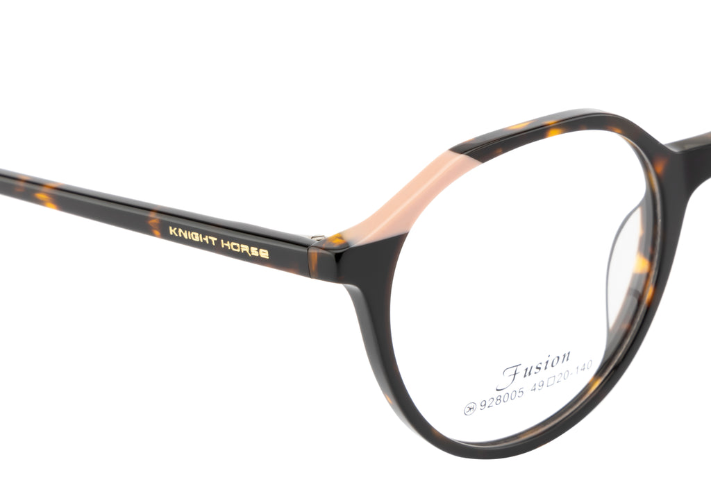 Chic And Contemporary Acetate Eyewear Frame In Brown & Pink Hues