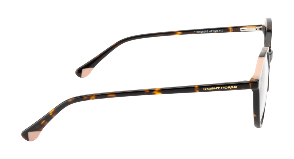 Chic And Contemporary Acetate Eyewear Frame In Brown & Pink Hues