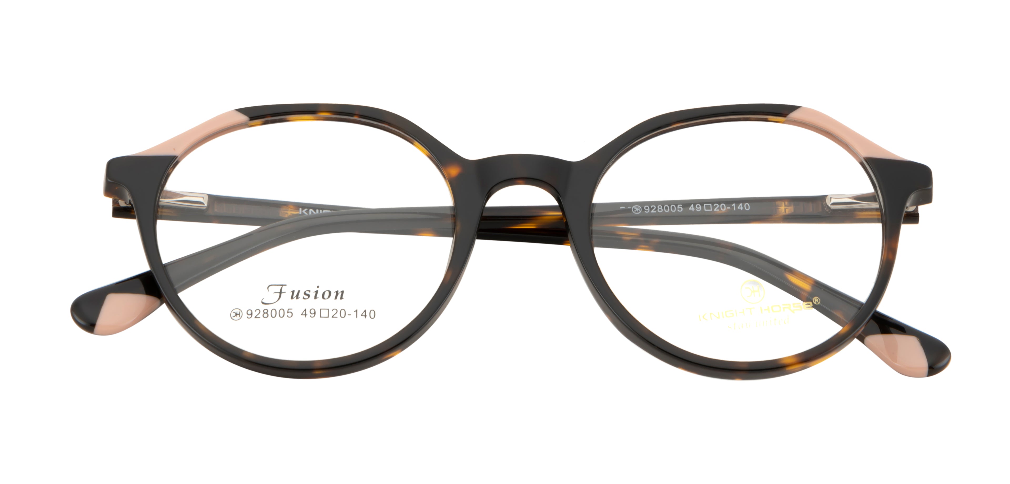 Chic And Contemporary Acetate Eyewear Frame In Brown & Pink Hues