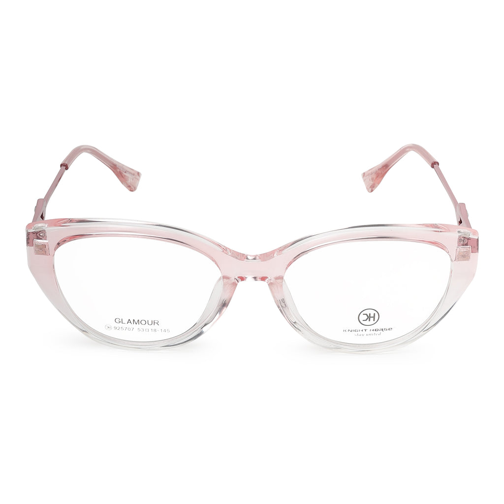 Knight Horse  Modern Pink Cat-Eye Spectacle Frame for Women