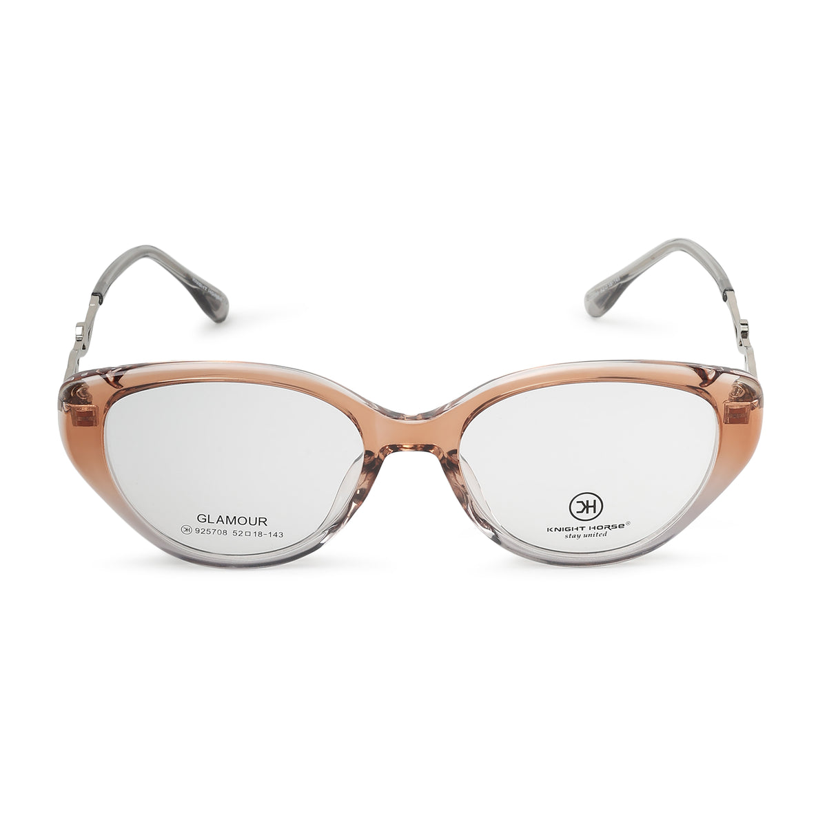 Knight Horse  Women’s Designer Optical Frame | Peach Brown