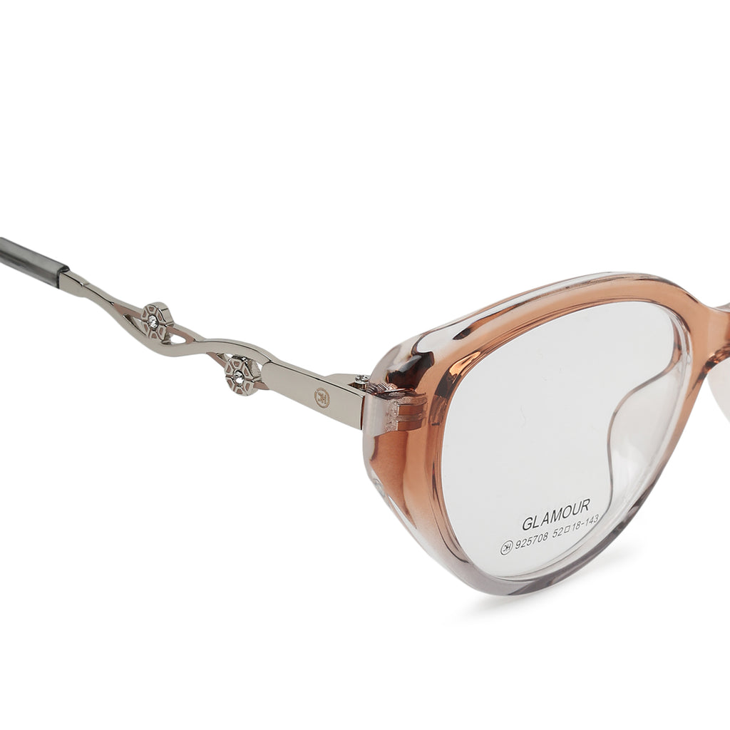 Knight Horse  Women’s Designer Optical Frame | Peach Brown
