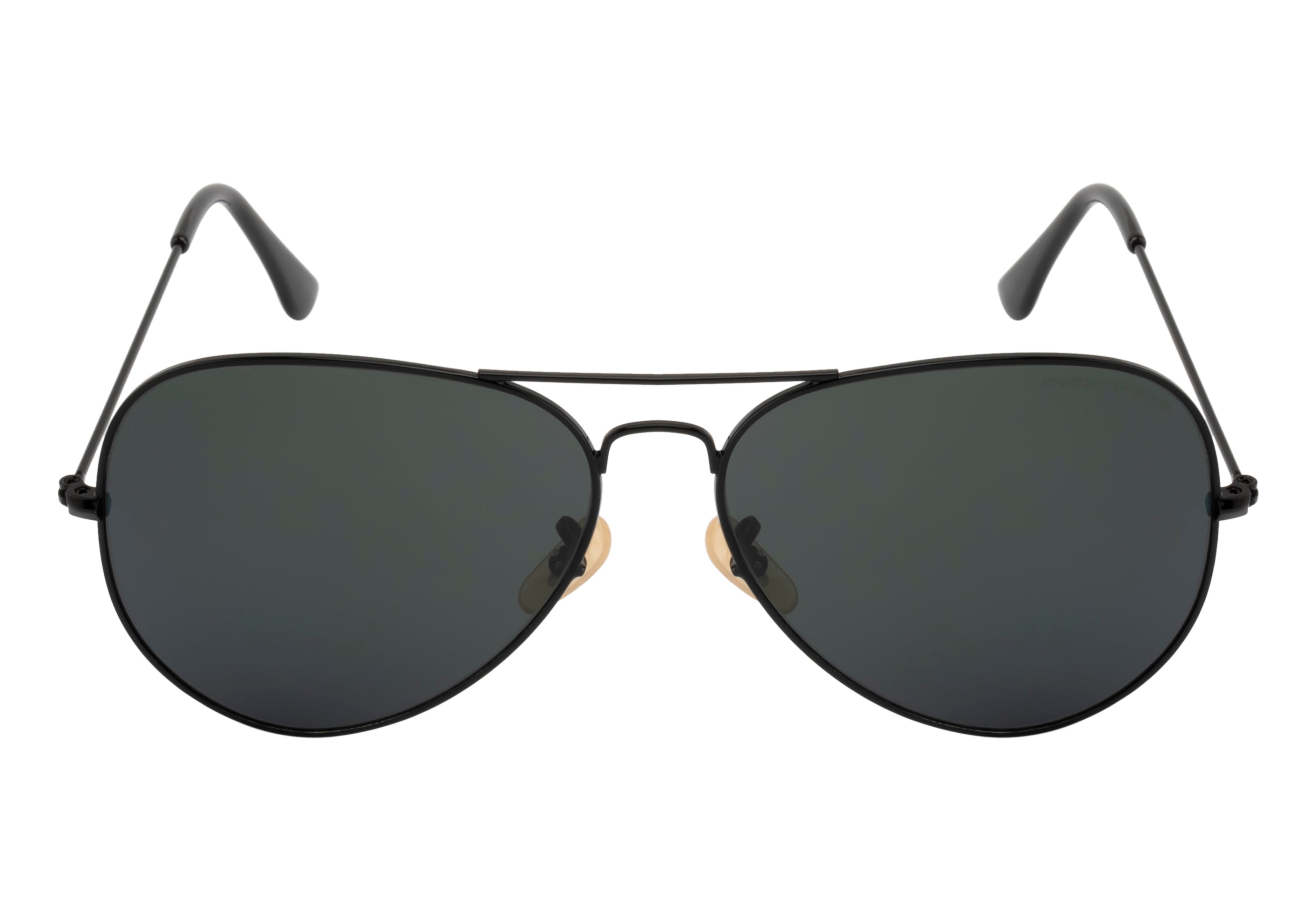 ShadowGlide: Sleek Black Aviator Shades | Polarized