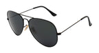 ShadowGlide: Sleek Black Aviator Shades | Polarized