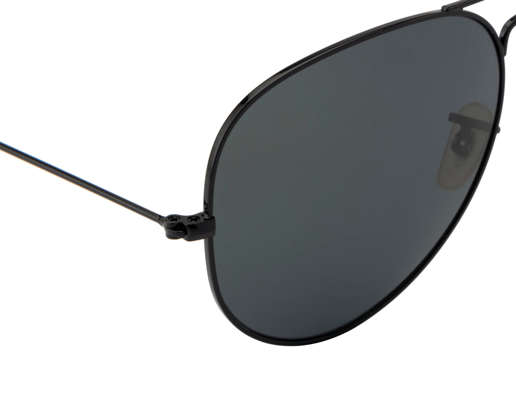 ShadowGlide: Sleek Black Aviator Shades | Polarized