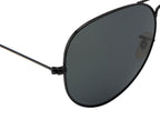 ShadowGlide: Sleek Black Aviator Shades | Polarized