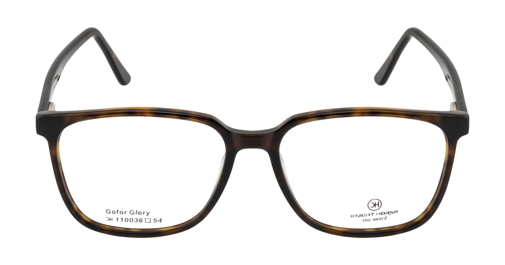 Knight Horse Square Eyewear Frame for Daily Use – Brown