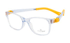 Kids Rectangle Eyewear in Glossy Blue & Yellow - Lightweight & Flexible