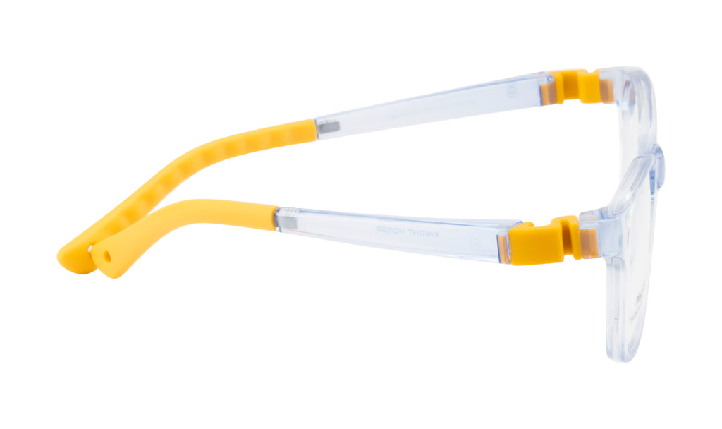 Kids Rectangle Eyewear in Glossy Blue & Yellow - Lightweight & Flexible