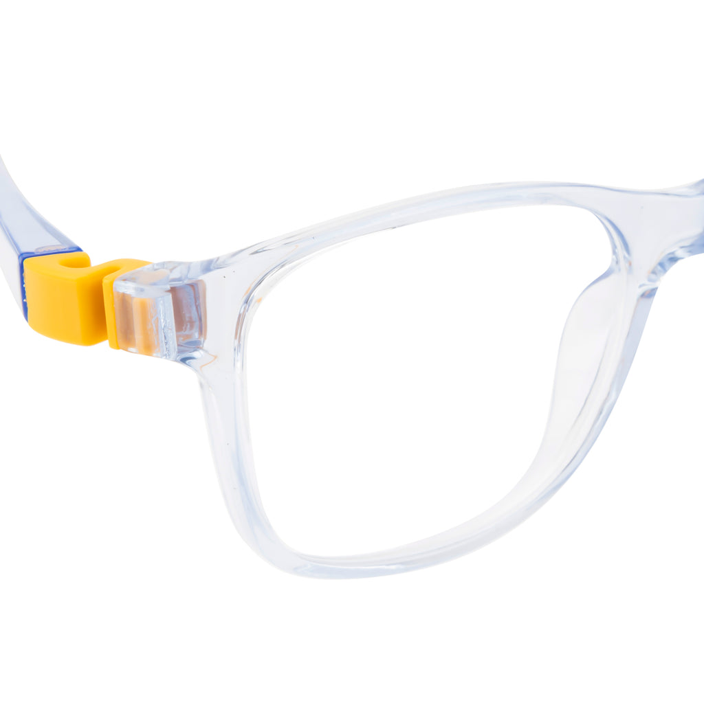 Kids Rectangle Eyewear in Glossy Blue & Yellow - Lightweight & Flexible