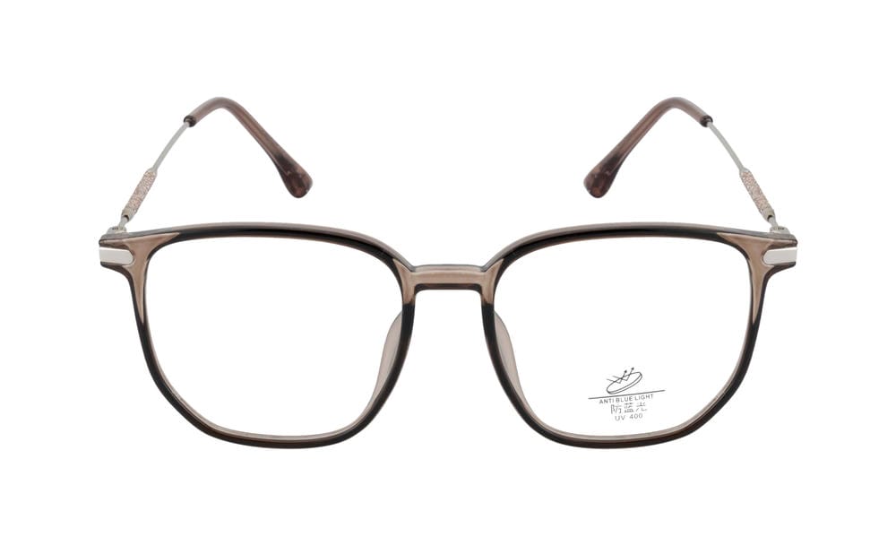Stylish Geometric Women's Eyewear in Brown