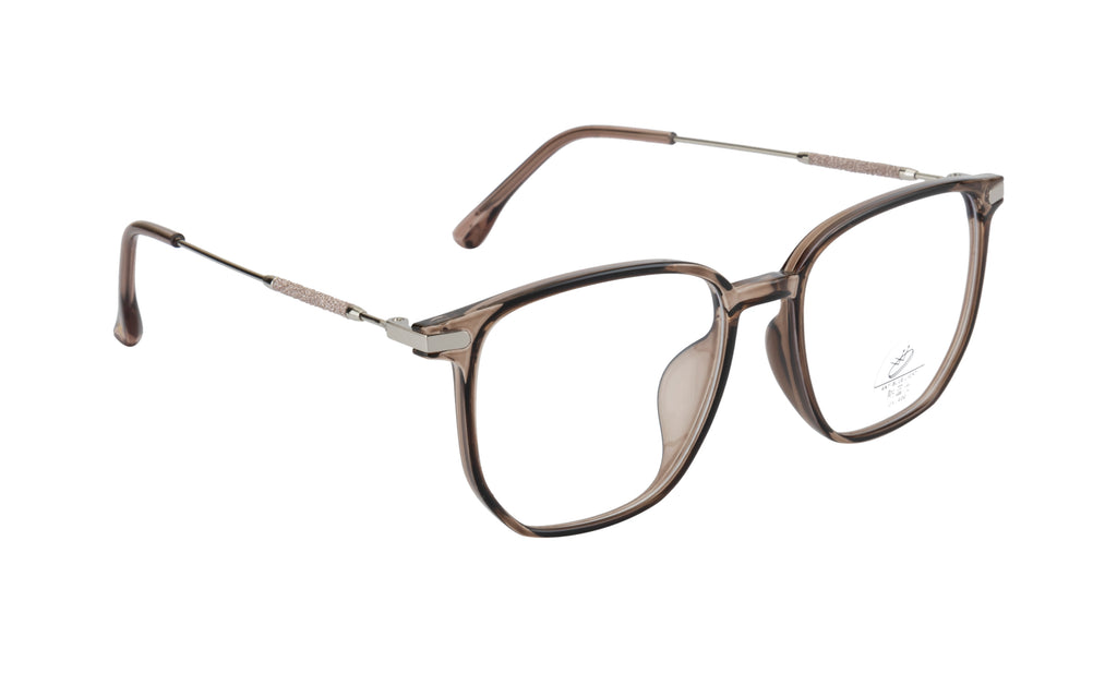 Stylish Geometric Women's Eyewear in Brown