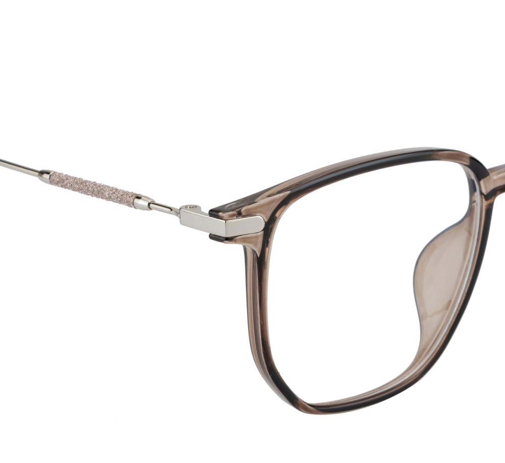 Stylish Geometric Women's Eyewear in Brown