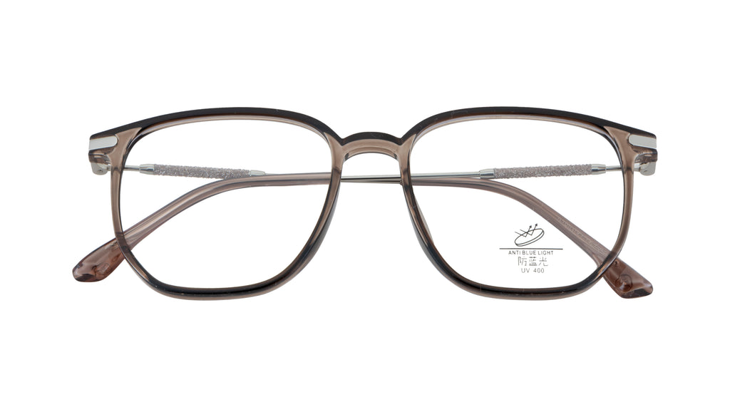 Stylish Geometric Women's Eyewear in Brown