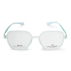 Knight Horse  Transparent Mint Green Soft Square Full Rim Eyeglasses for Men & Women