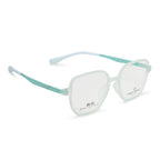 Knight Horse  Transparent Mint Green Soft Square Full Rim Eyeglasses for Men & Women