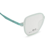 Knight Horse  Transparent Mint Green Soft Square Full Rim Eyeglasses for Men & Women