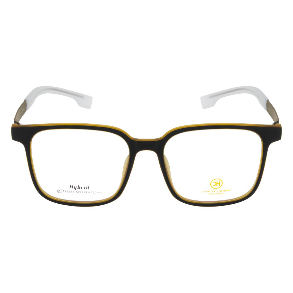 Knight Horse Lightweight Square Eyeglasses with Spring Hinges
