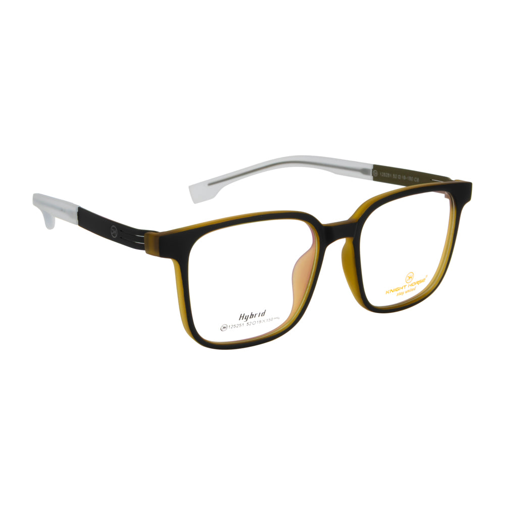 Knight Horse Lightweight Square Eyeglasses with Spring Hinges