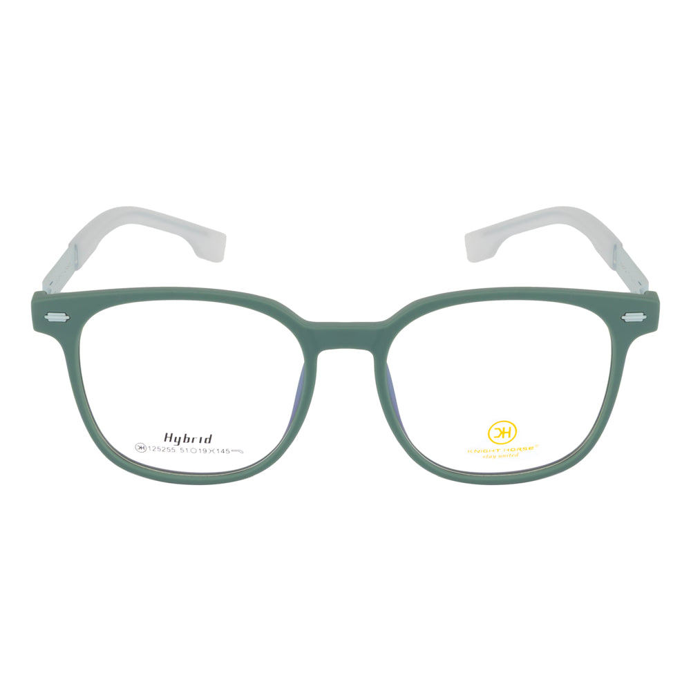 Knight Horse Lightweight Green Eyeglasses with Spring Hinges