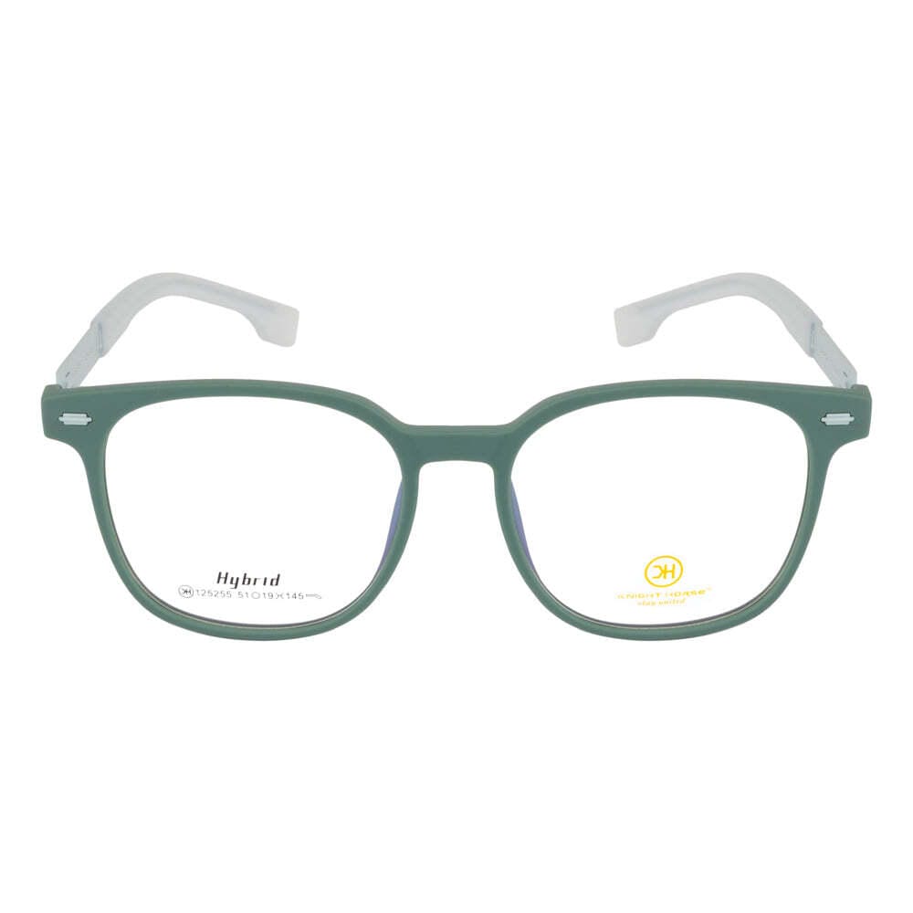 Knight Horse Lightweight Green Eyeglasses with Spring Hinges