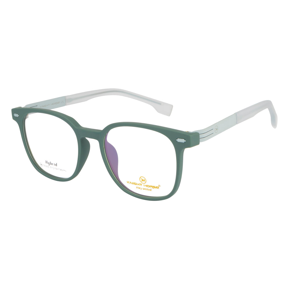 Knight Horse Lightweight Green Eyeglasses with Spring Hinges