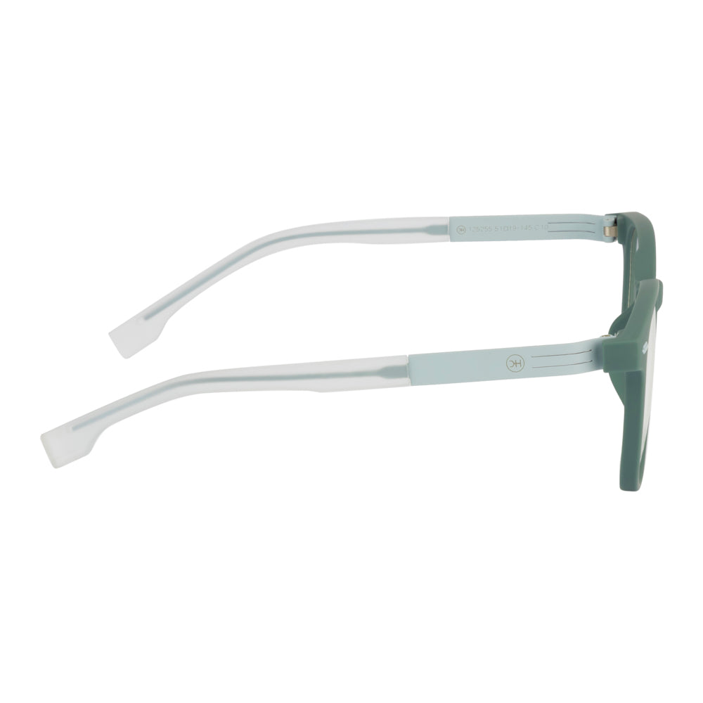 Knight Horse Lightweight Green Eyeglasses with Spring Hinges