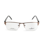 Knight Horse Men’s Half Rim Metal Rectangular Eyeglasses