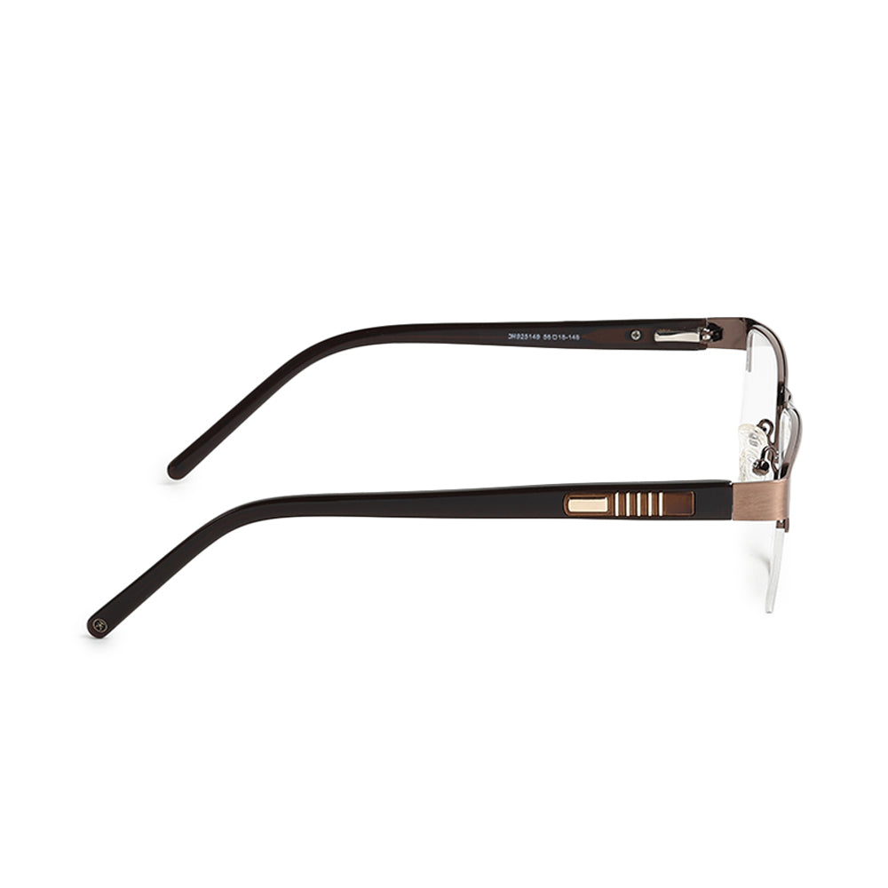 Knight Horse Men’s Half Rim Metal Rectangular Eyeglasses