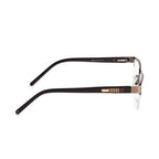 Knight Horse Men’s Half Rim Metal Rectangular Eyeglasses