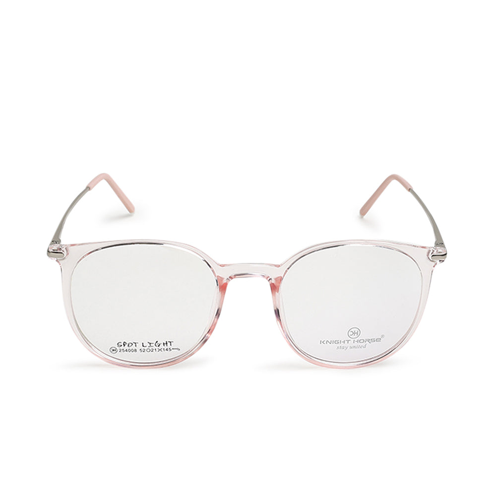Knight Horse Women’s Stylish Round TR Frame with Metal Sides