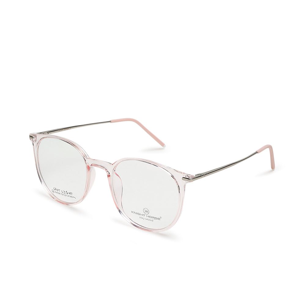 Knight Horse Women’s Stylish Round TR Frame with Metal Sides