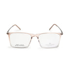 Modern Rectangular Eyewear | Transparent Light Beige
