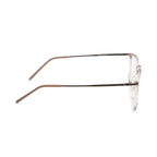 Modern Rectangular Eyewear | Transparent Light Beige
